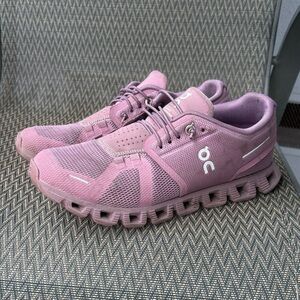 On Cloud 5 Running Women's Sneakers in Fig/quartz